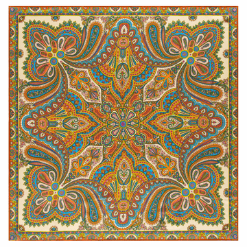 Aesthetic Paisley 140x140 - multi colour