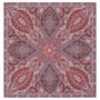 Paisley Glow 140x140  - multi red