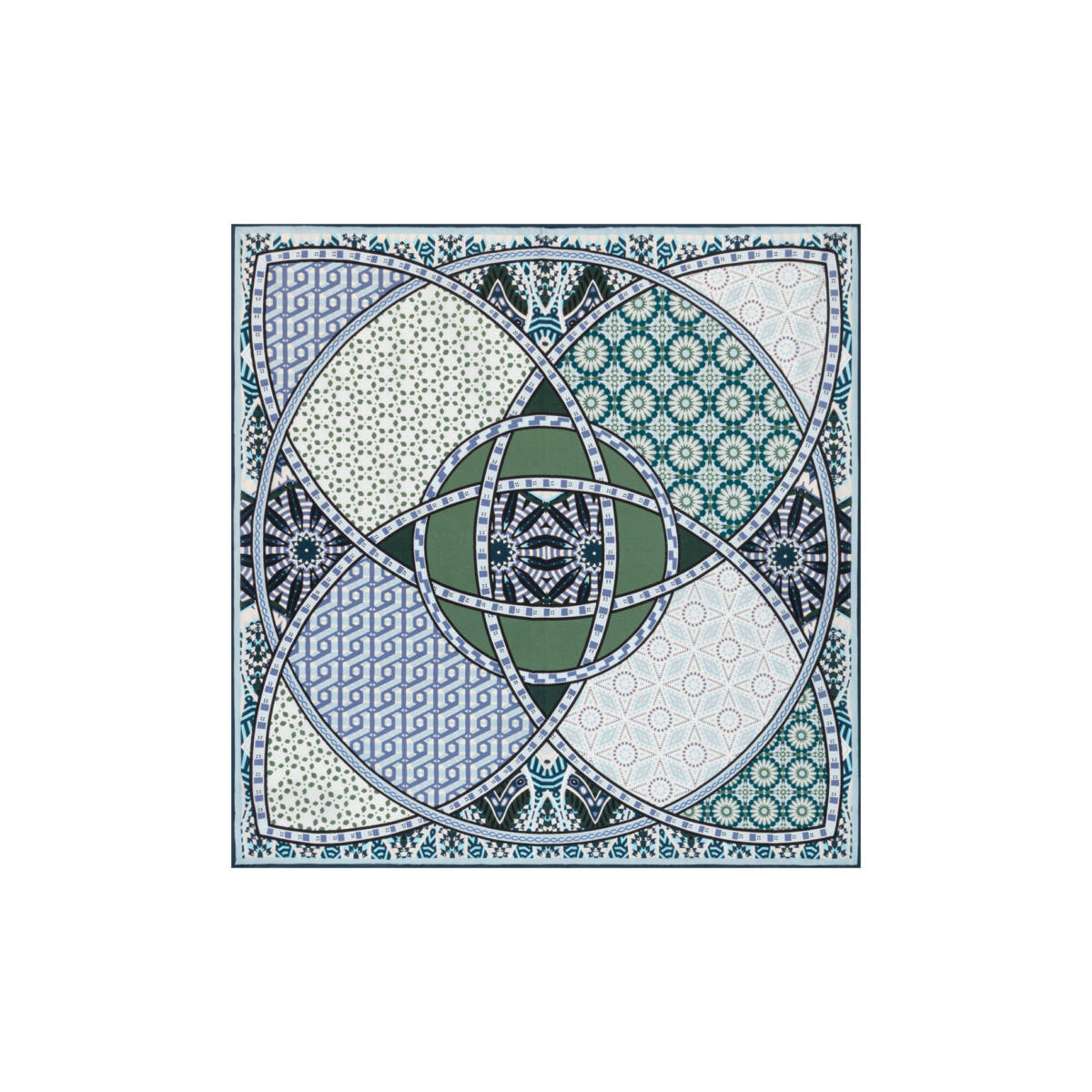 Kaleidoskope 53x53 - multi emerald