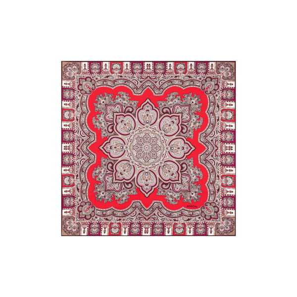 Timeless Paisley 70x70 - multi red