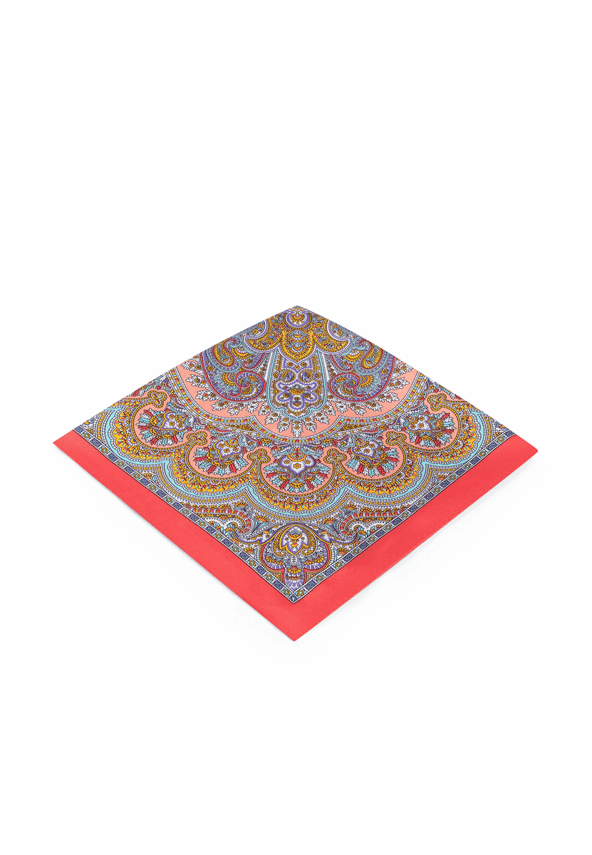 Young Paisley 53 x 53 - multi flamingo