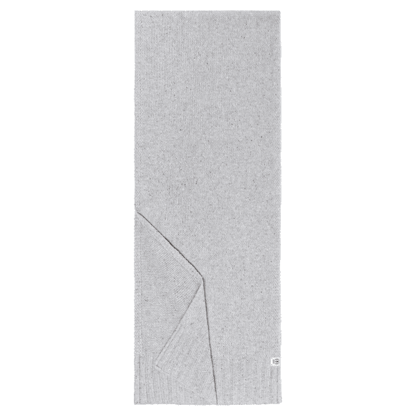 Merino Tweed Schal 35x180 - light grey
