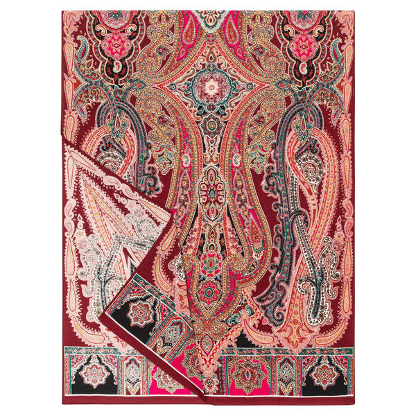 Harfen Paisley 70x170 - multi amarone