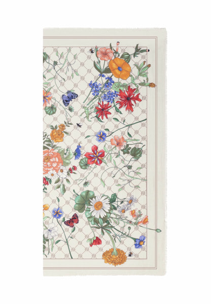 Glowing Bouquet 140x140 - multi creme