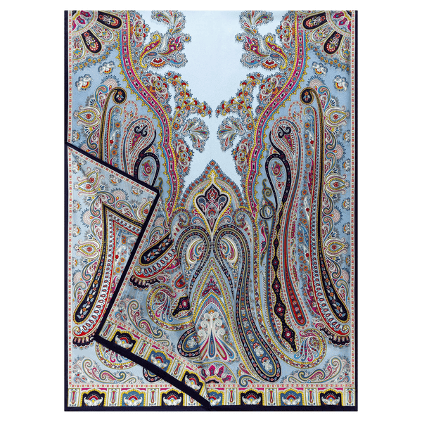 Paisley Reverie 70x180 - multi blue