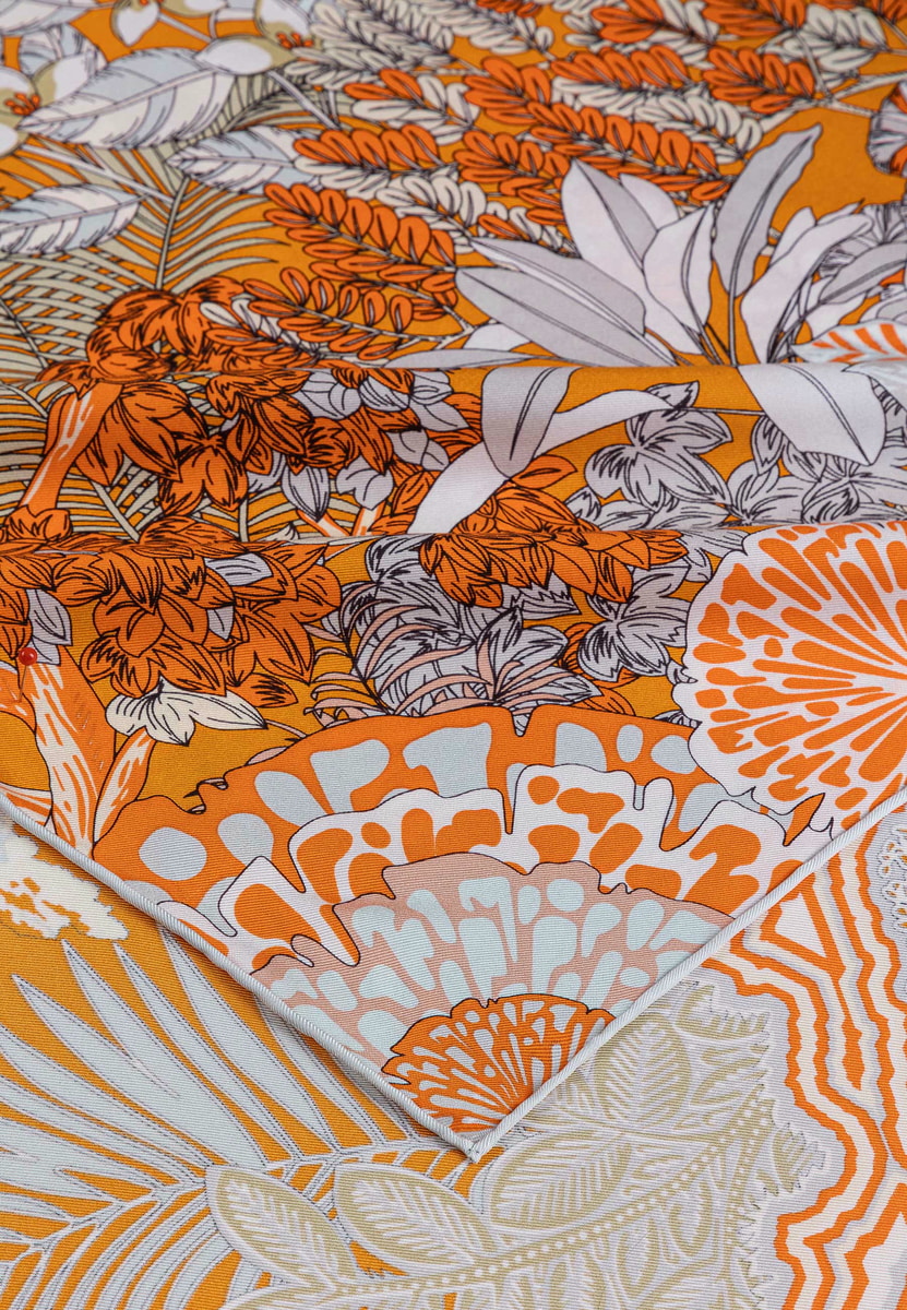 Leopard Camouflage 106x106  - multi orange