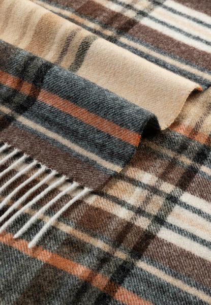 Scottish Tartan Women 30x180 - multi beige
