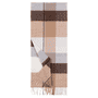 Block Check 40x180  - multi beige