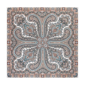 Paisley Star 90x90 - multi natural