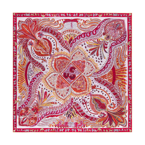 Vibrant Paisley 90x90 - multi cherry