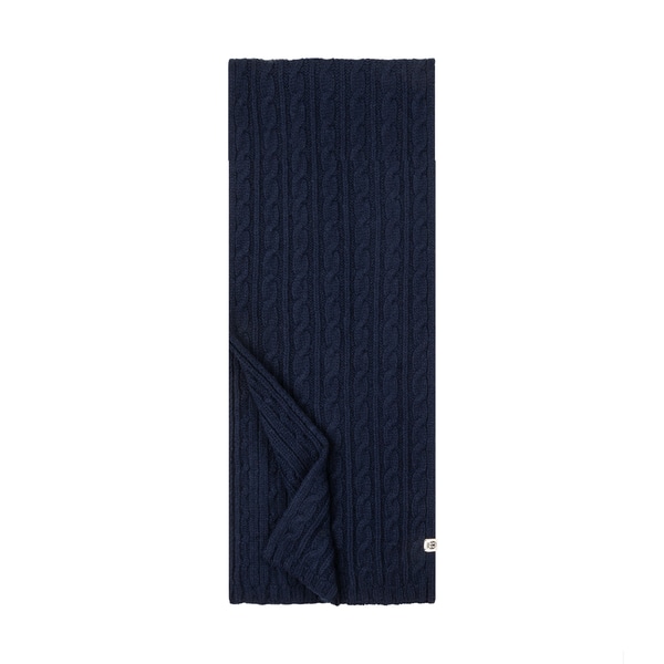 Braided Schal 28x170 - navy