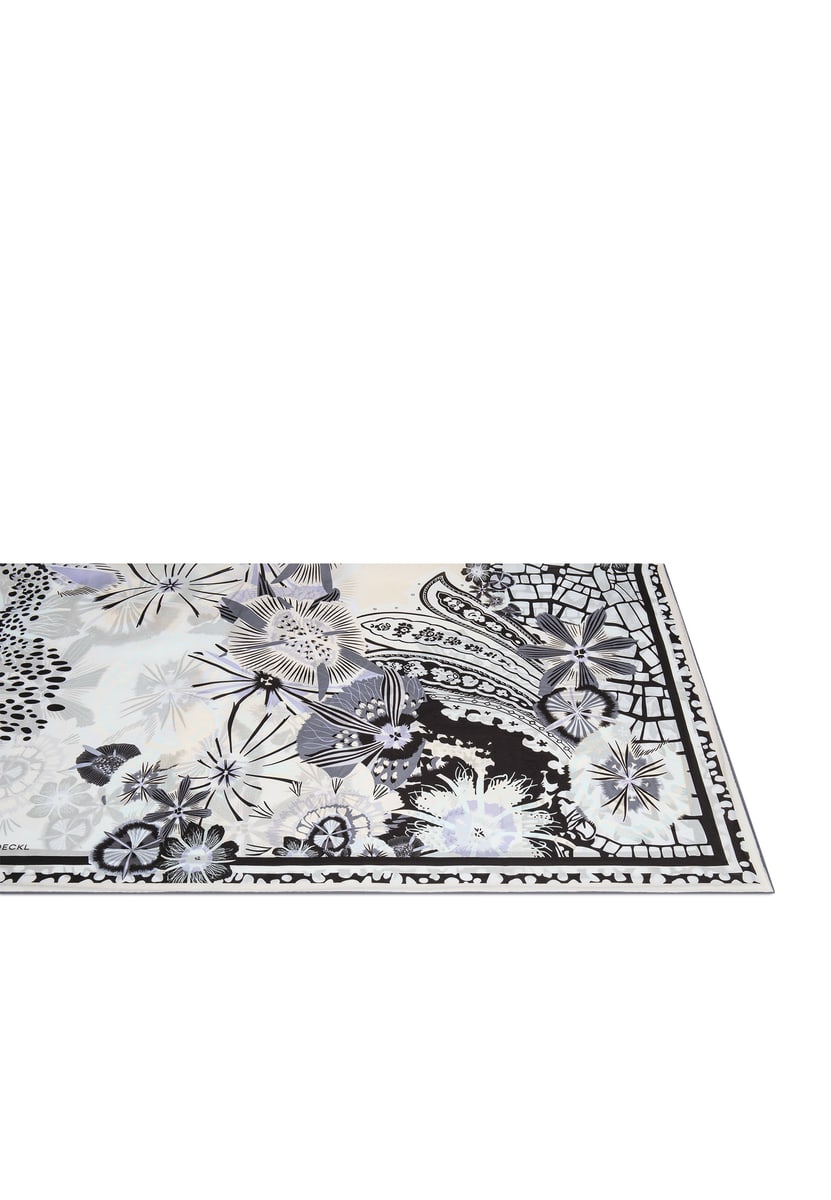 Flower Power 100x100 - white/black