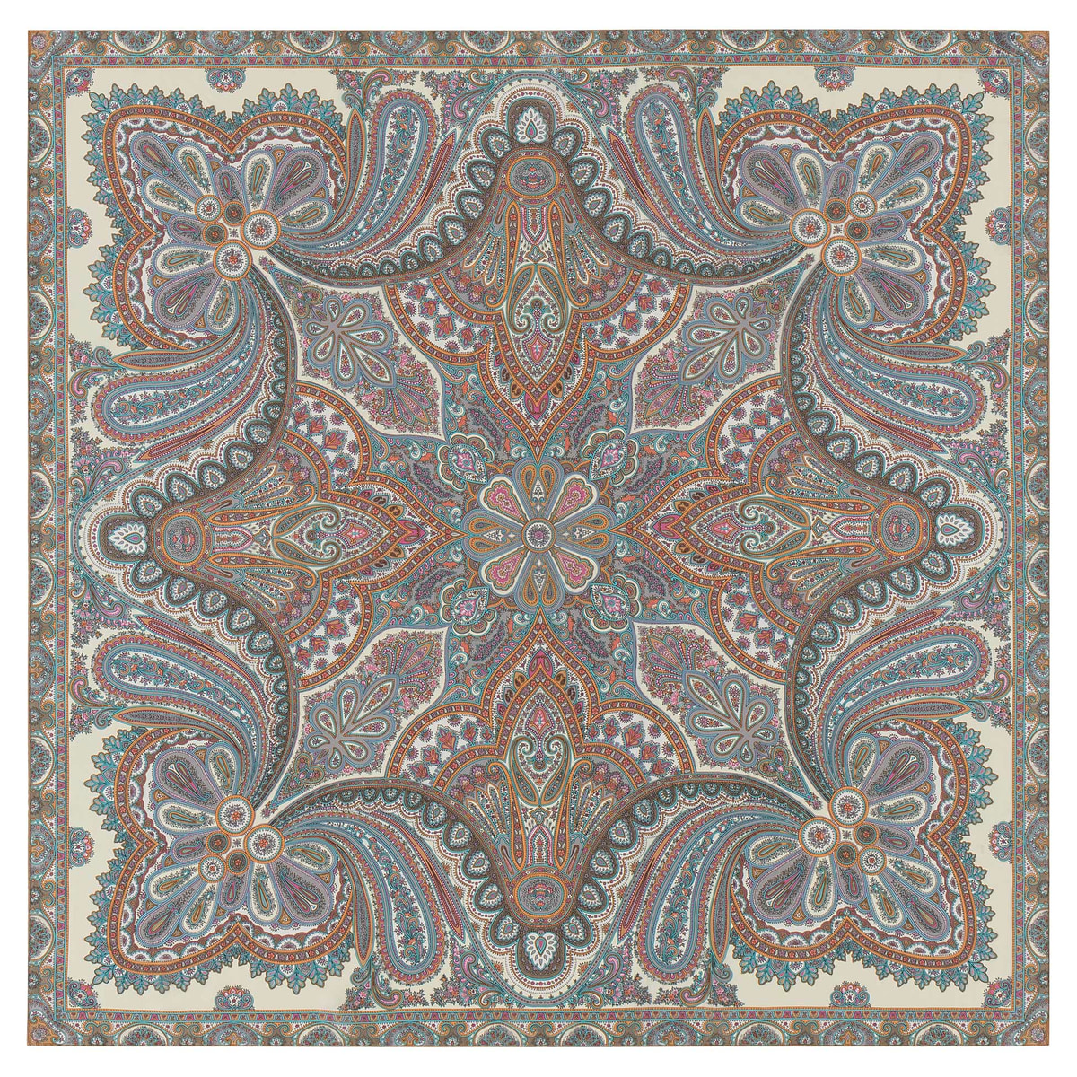 Aesthetic Paisley 140x140 - multi cashmere
