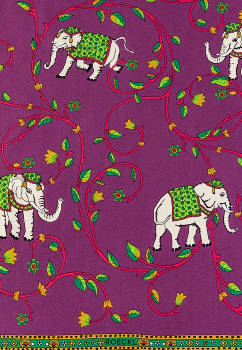 Elephant Garden 53x53 - violet