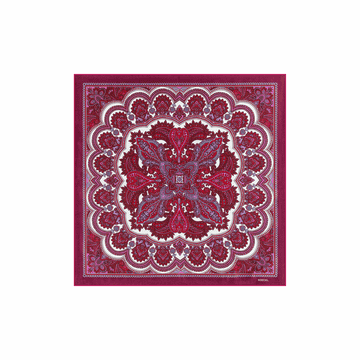 Fine Paisley 53x53  - multi wine