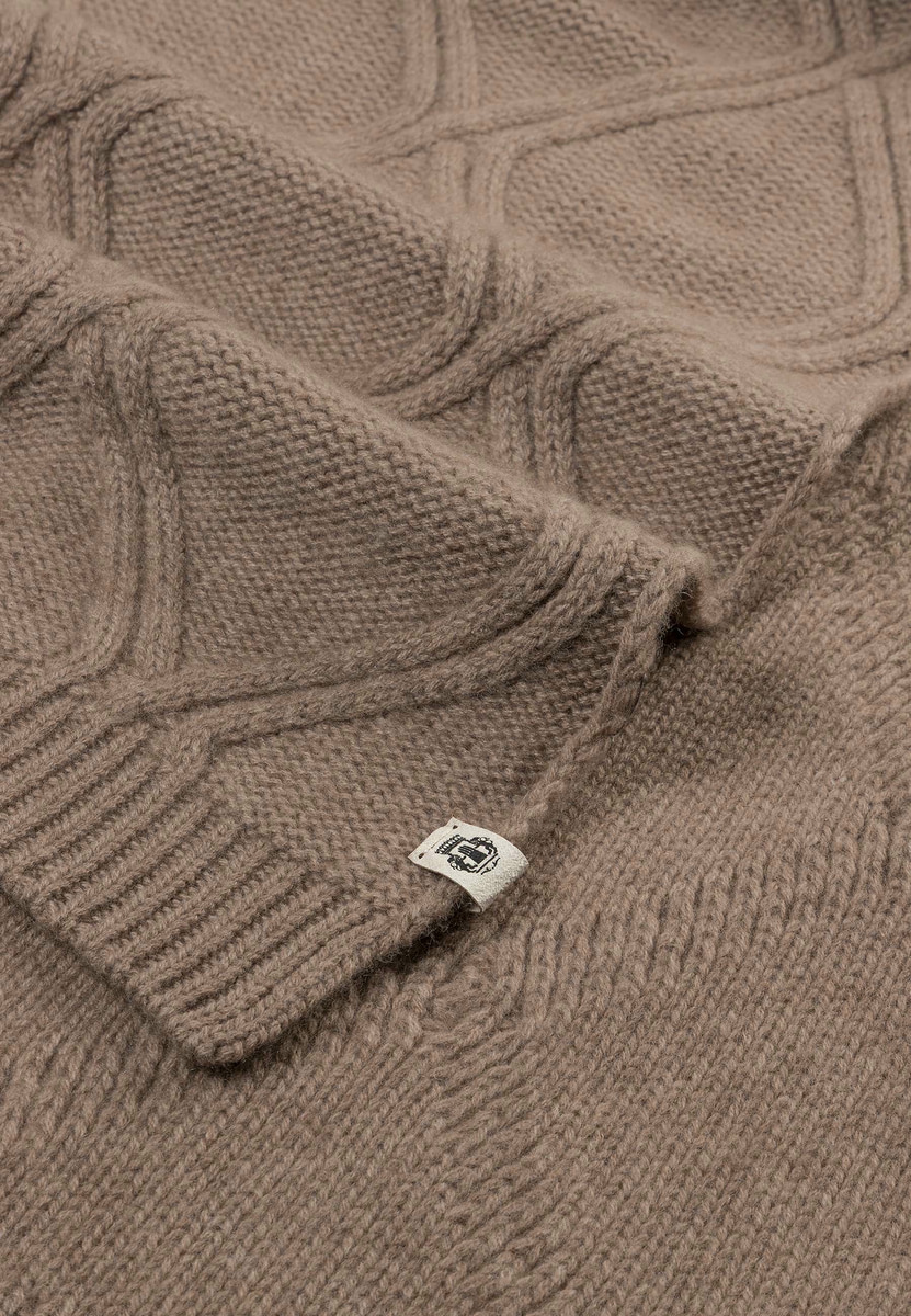 Frozen Winter Schal 35x180 - taupe