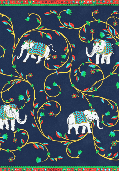 Elephant Garden 53x53 - multi navy