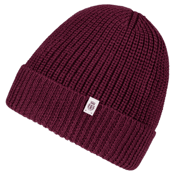 Pure Merino Umschlagmuetze - wine