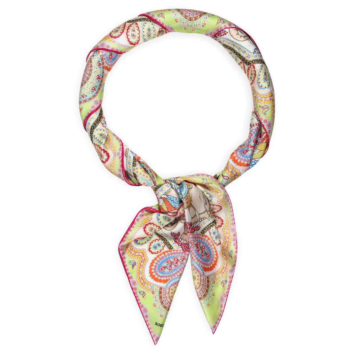 Elephant Parade Silk 140x140 - white multi