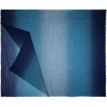 Ombre scarf 105x183 - multi blue