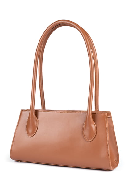 Elisa handbag small - saddlebrown