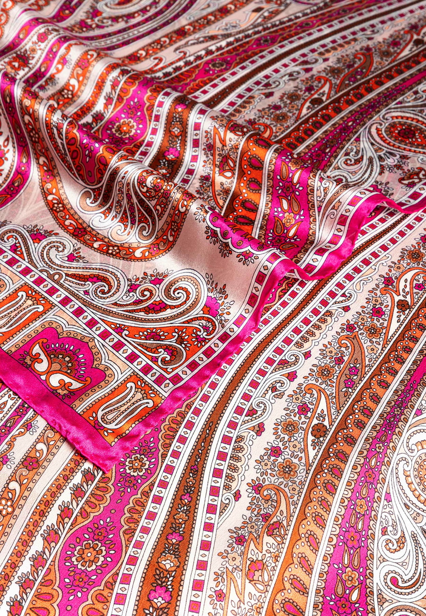 Paisley Reverie 70x180 - rose/beige