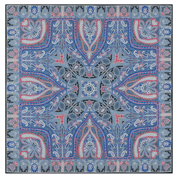 Winter Alhambra Paisley 140x140 - multi indigo