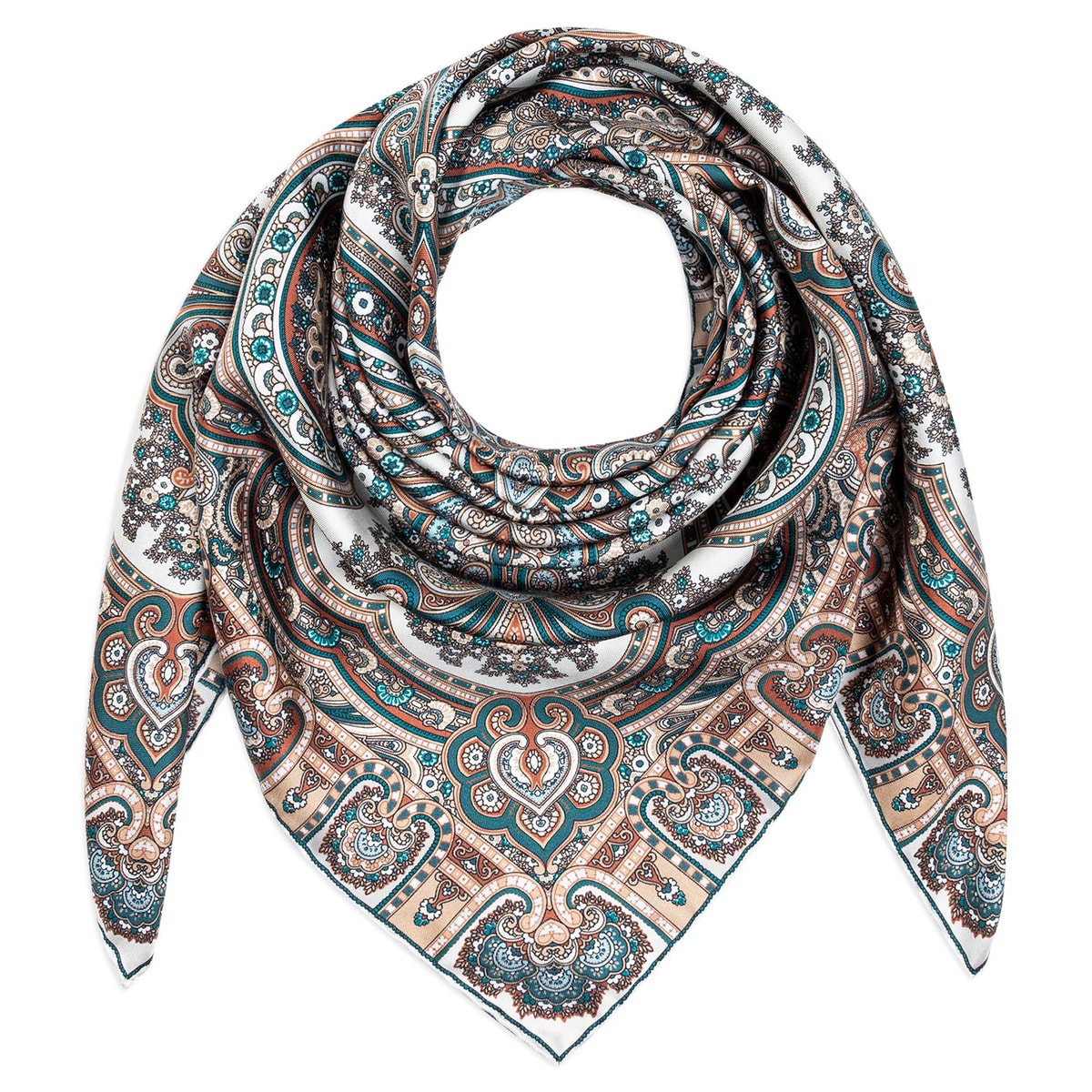 Paisley Star 90x90 - multi natural