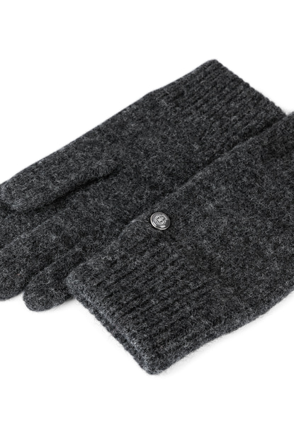 Walkhandschuh mit Kaschmir - anthracite
