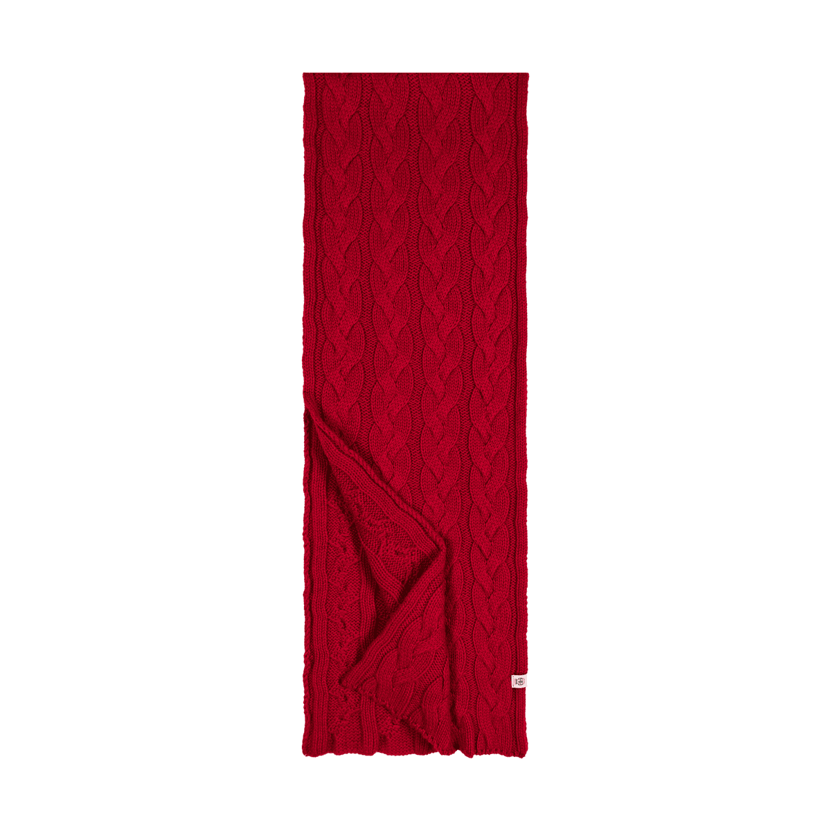 Braided Cashmere Schal 30x180 - classic red