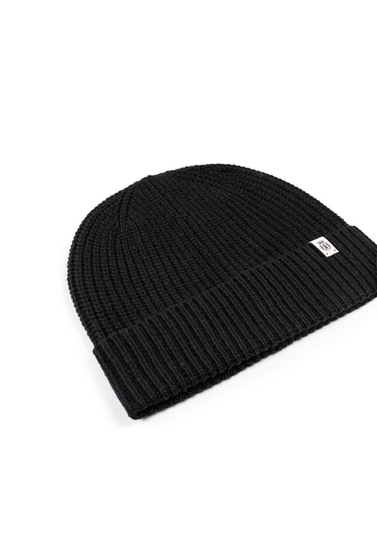 Klassische Strickmütze - black
