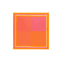 Two Tone Stripes 53x53 - tangerine
