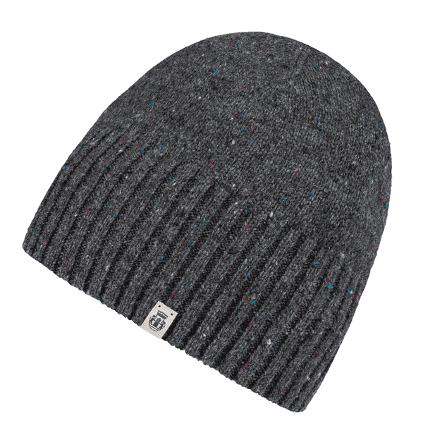 Merino Tweed Mütze - anthracite