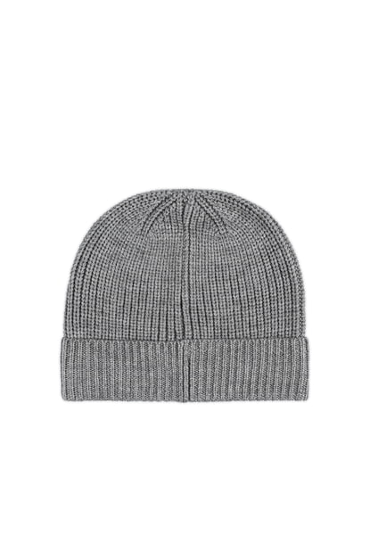 Pure Merino Umschlagmuetze - flanell