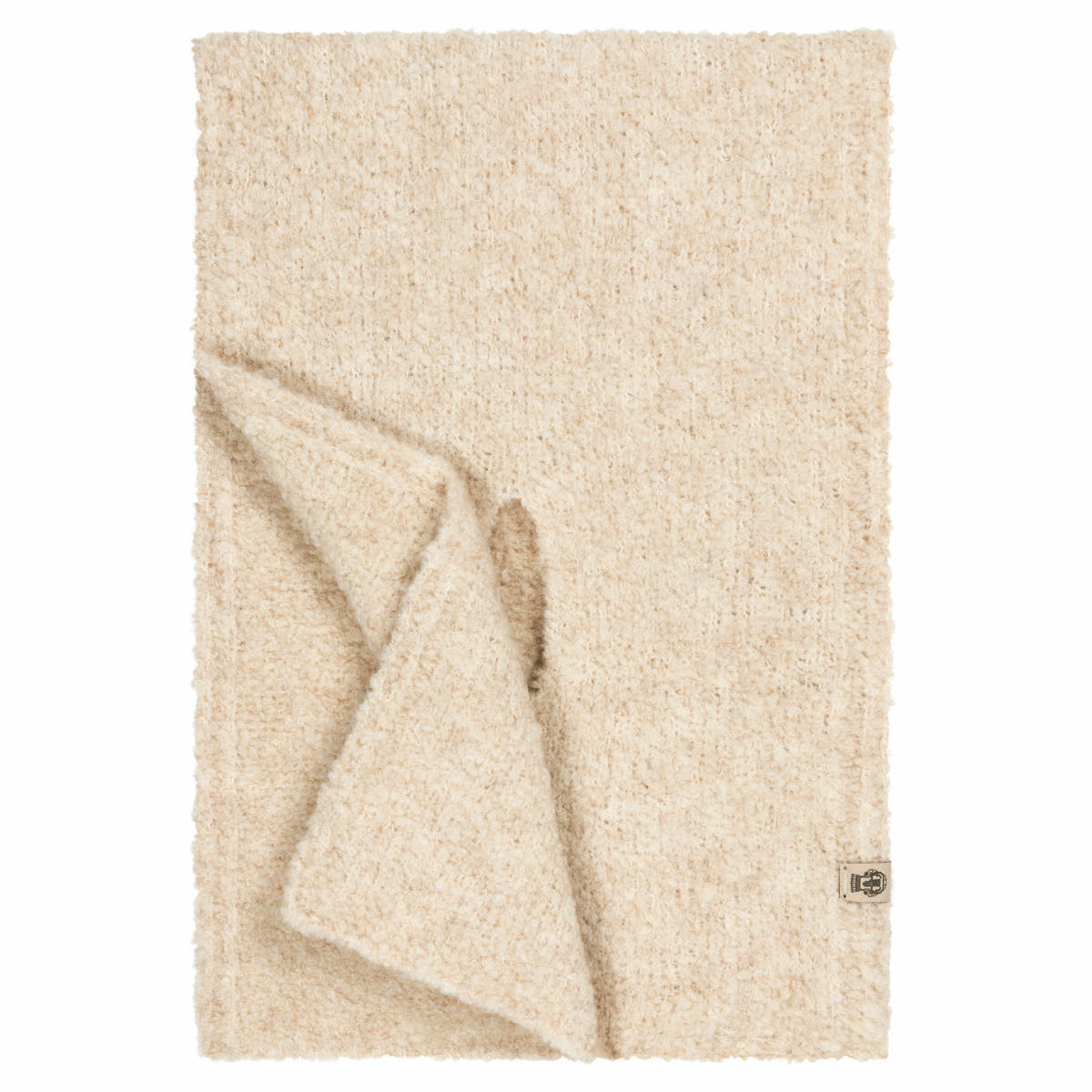 Snowflake Boucle Schal 28x90 - woolwhite