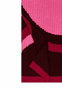 Colour Waves Schal 30x180 - wine