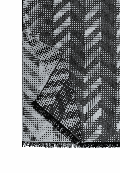 Graphic Jacquard 53x190 - silvergrey