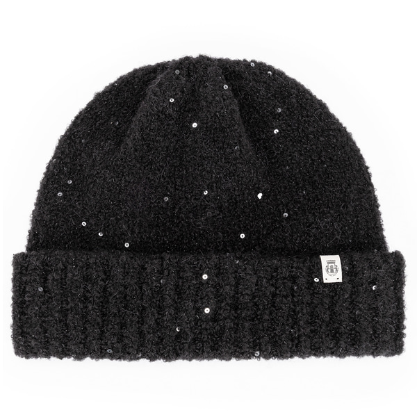 Winter Sparkle Mütze  - black