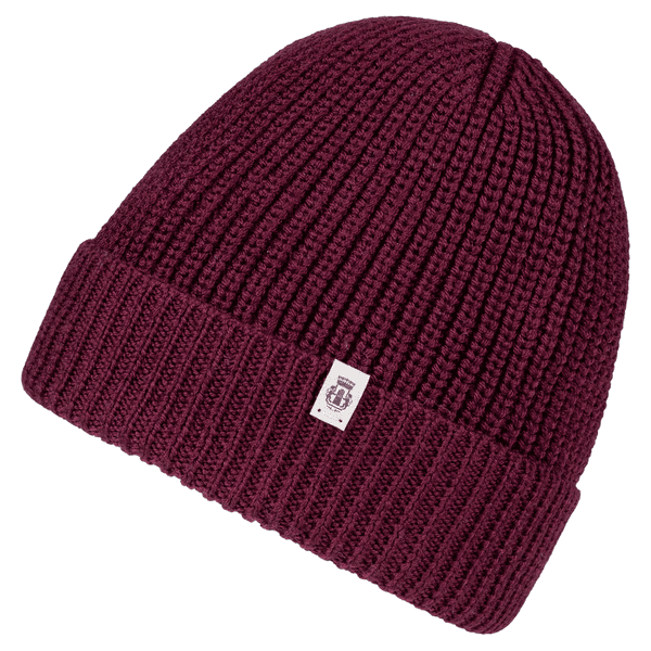 Pure Merino Umschlagmuetze - wine