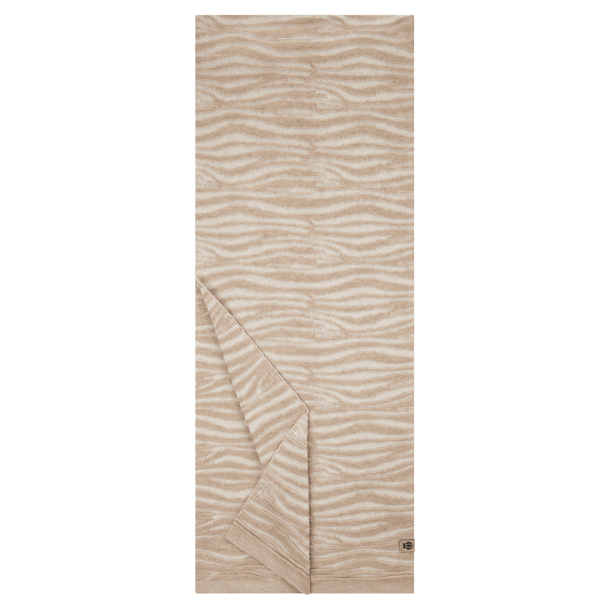 Animal Stripes Schal 35x170 - white/beige