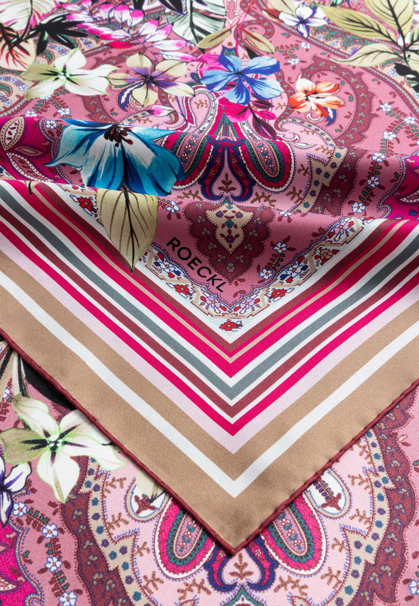 The Art of Flowers 90x90  - multi magenta