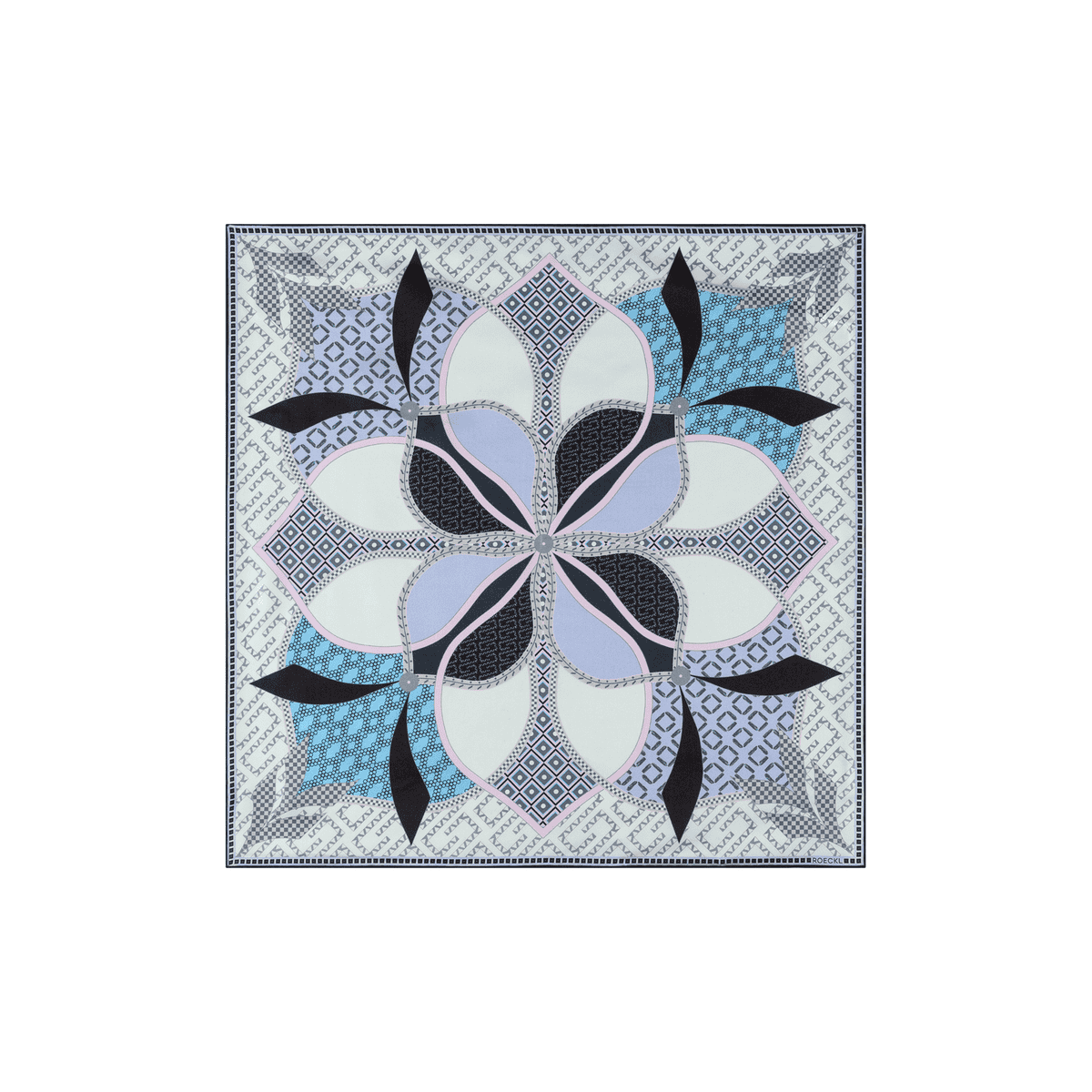 Flower Mandala 53x53 - multi grey