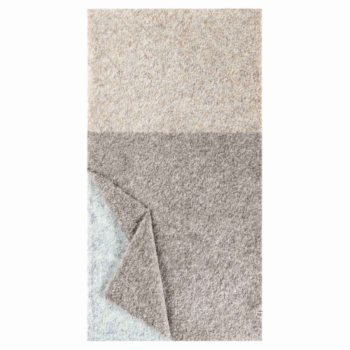 Cosy Boucle Schal 50x180 - multi grey