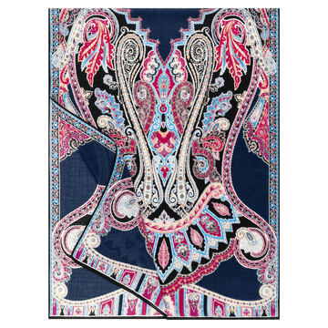 Porta Paisley 70x180 - multi navy