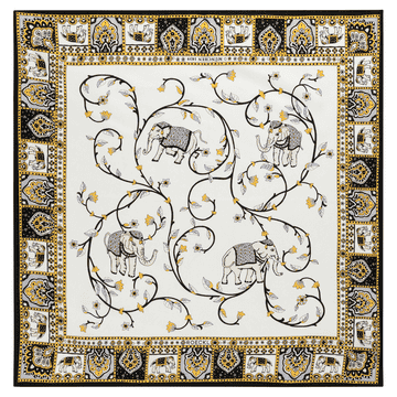 Elephant Garden 53x53 - white/black