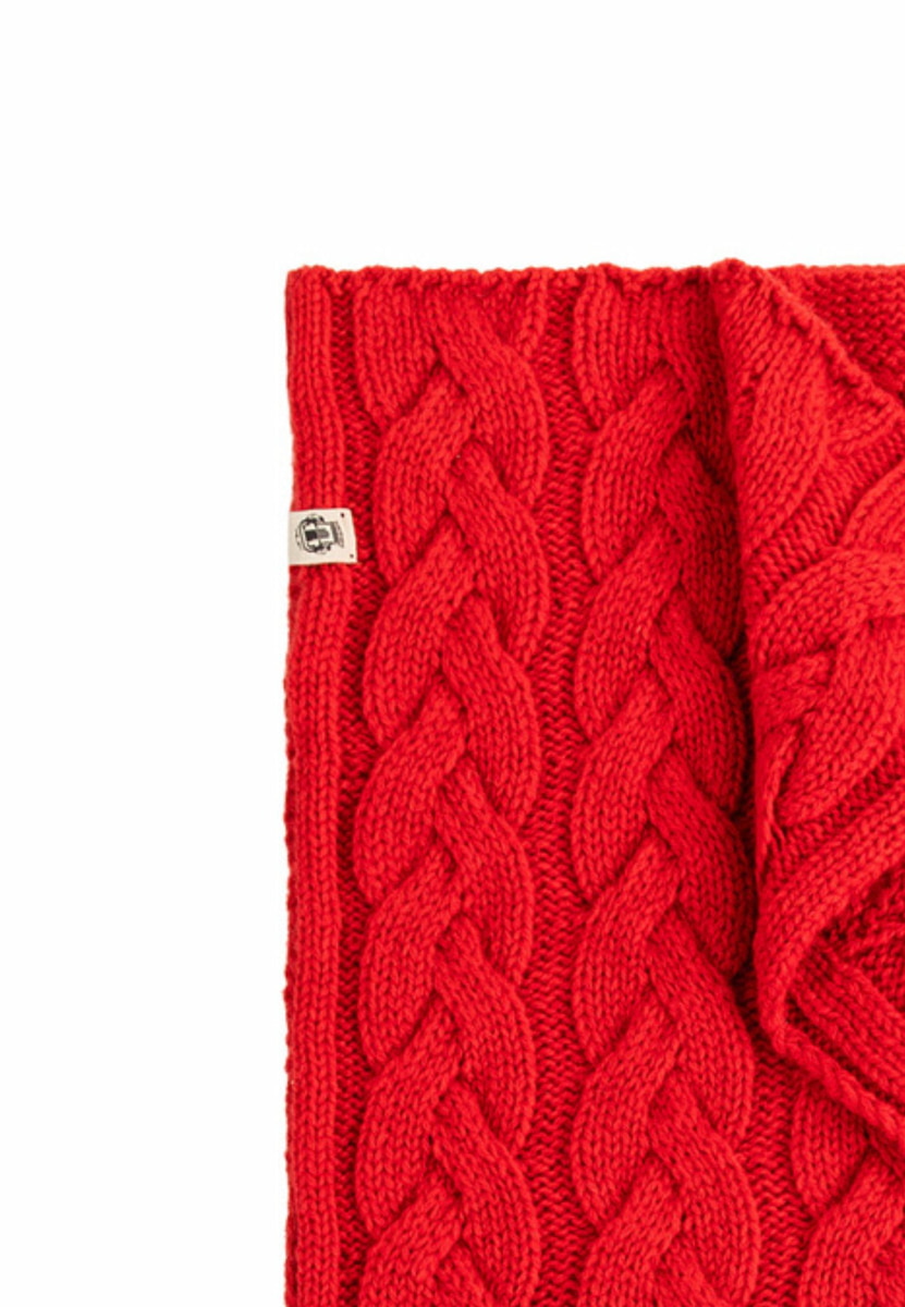 Braided Cashmere Schal 30x180 - rose hip