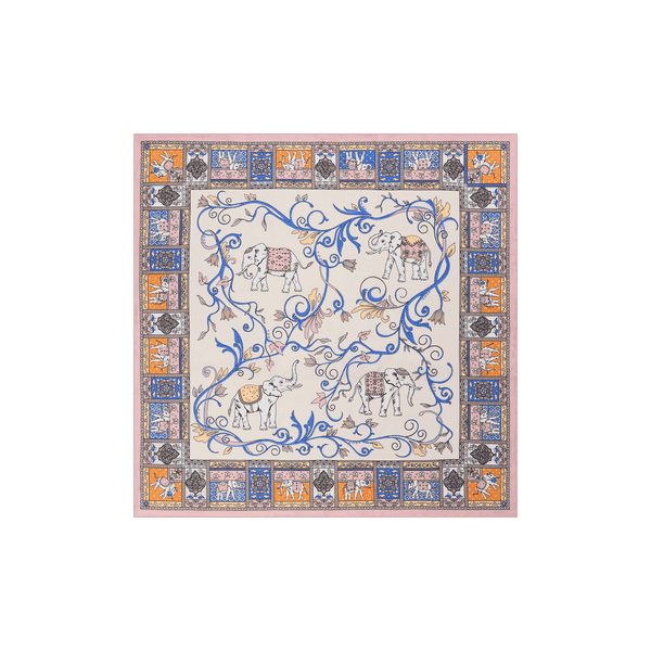 Lucky Elephant 53x53  - multi pastel