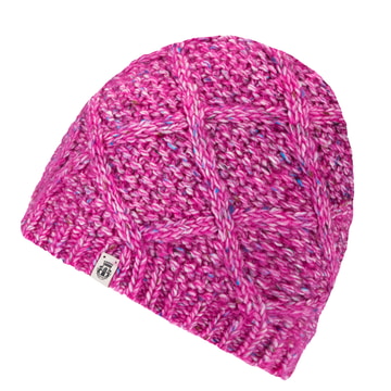 Winter Tweed Beanie  - magenta