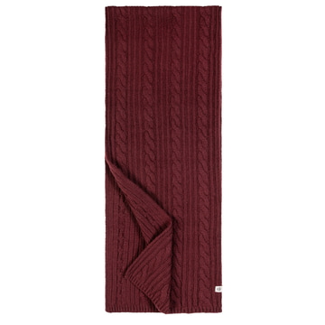Cabled Charm Schal 30x180 - mulberry