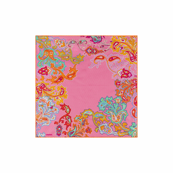 Paisley Illusion 53x53 - pink